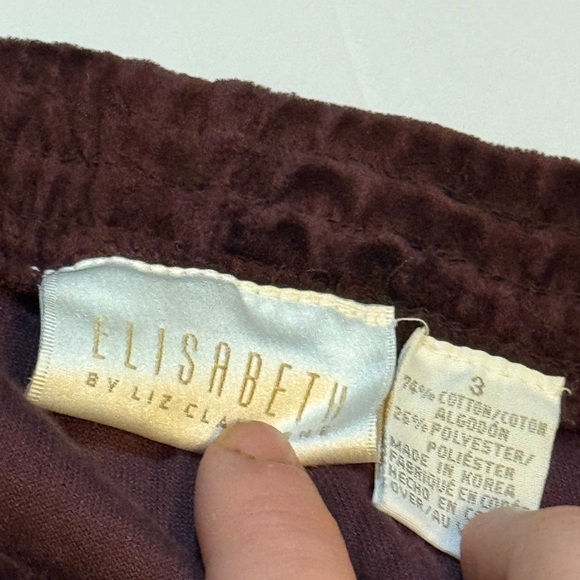 Elisabeth Liz Claiborne red sweatpants bottoms - Picture 4 of 6